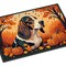 Edge Collections - 24" x 36" - Multicolor - Basset Hound Fall Doormat Indoor Outdoor Rug Non Slip Washable - 1 Piece